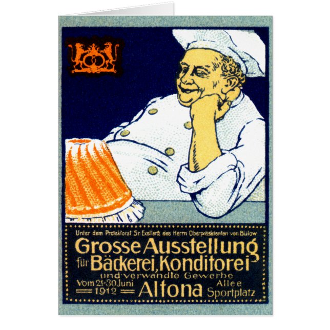 Cartão Apresentação sobre padaria + confeitaria de 1912 (Frente)