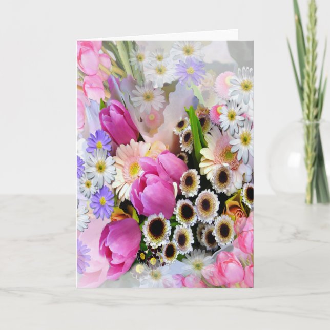 Cartão April Bouquet (Frente)