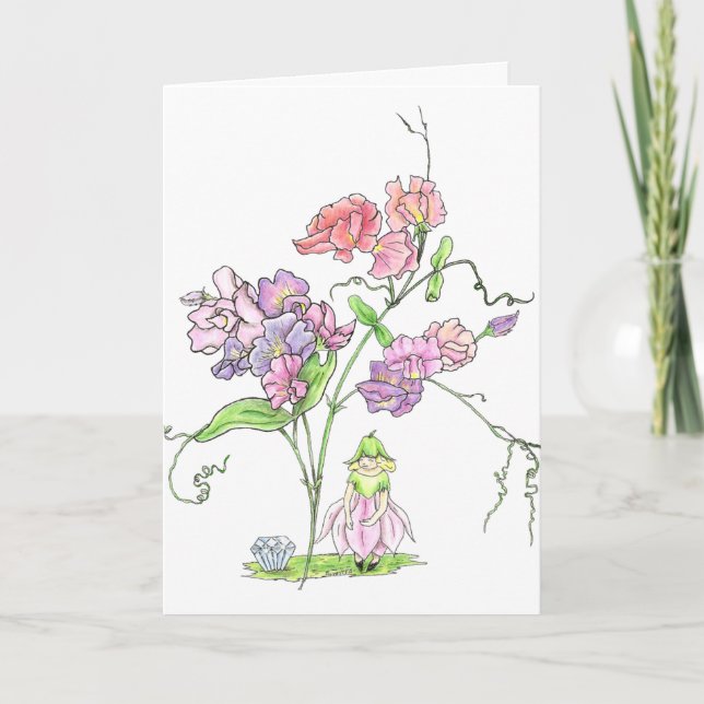 Cartão April Fairy Birthday (Frente)