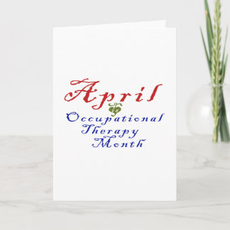 Cartão April is Occupational Therapy Month