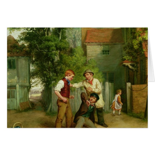 Cartão Apronte para lutar (Frente Horizontal)