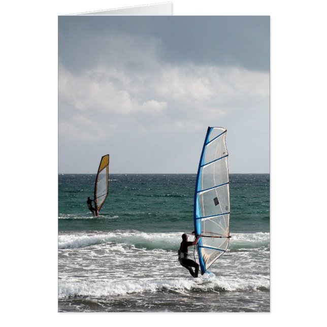 Cartão Aproveitando o vento (Frente)