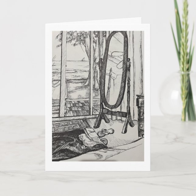 Cartão Aproveite a praia (Frente)