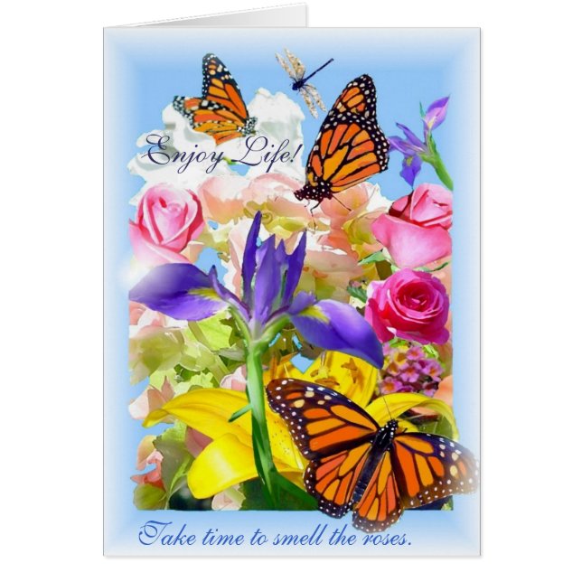 Cartão Aproveite a Vida!cartão (Frente)