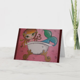 Cartão Aproveite o aniversário da sua sereia!