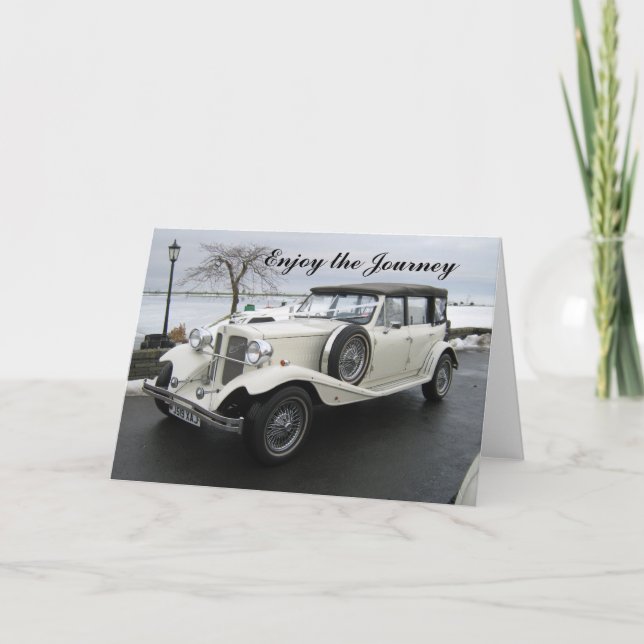 Cartão Aproveite o carro de viagem (Frente)