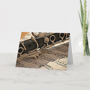 Cartão Aproximação Clarinet