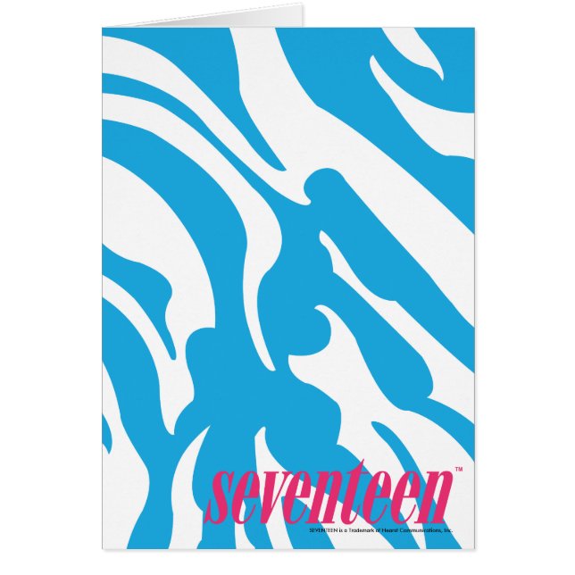 Cartão Aqua da zebra (Frente)