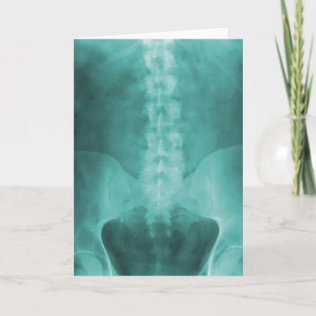Cartão Aqua Digital X-Ray Art Greeting Card (Frente)