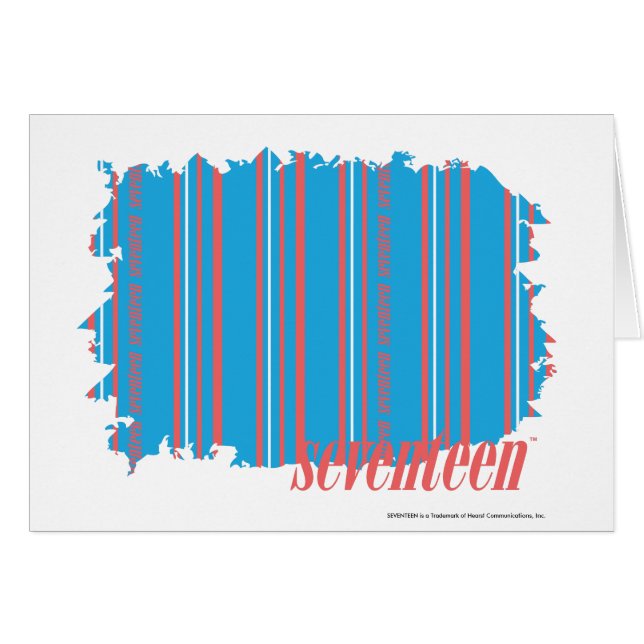 Cartão Aqua fino 4 das listras (Frente Horizontal)