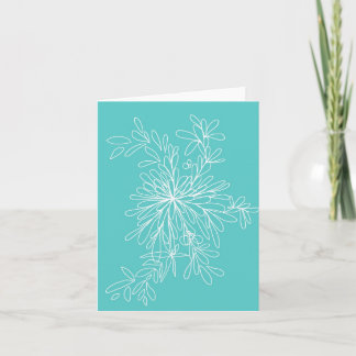 Cartão Aqua-Notecard Pop de Flor