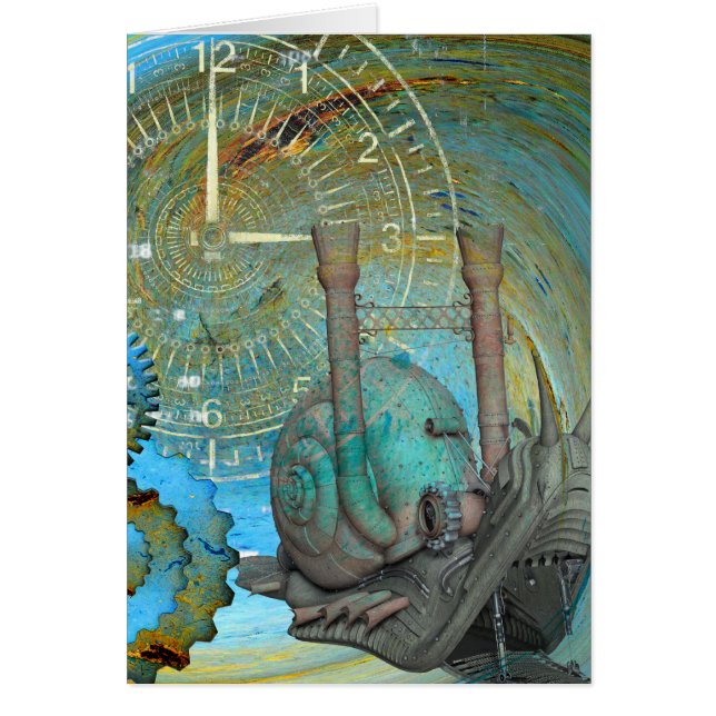 Cartão Aqua Steam Snail Traveler (Frente)