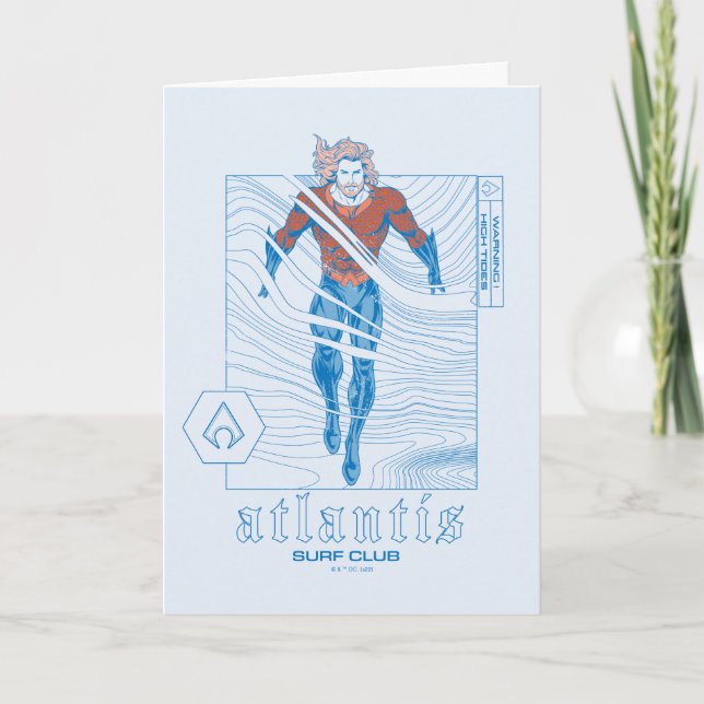 Cartão Aquaman - Atlantis Surf Club (Frente)