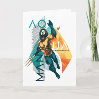 Cartão Aquaman | Colagem Aquaman Modernista