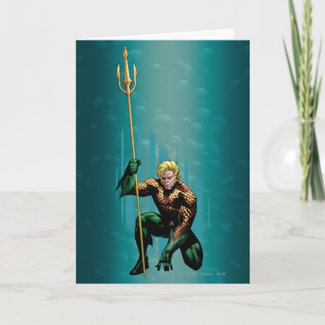 Cartão Aquaman Crouching (Frente)