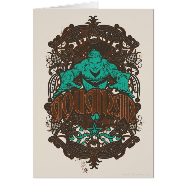 Cartão Aquaman, é a hora do show! Poster (Frente)