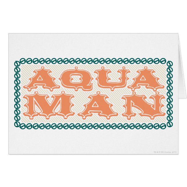 Cartão Aquaman, é hora do show! Cartas (Frente Horizontal)