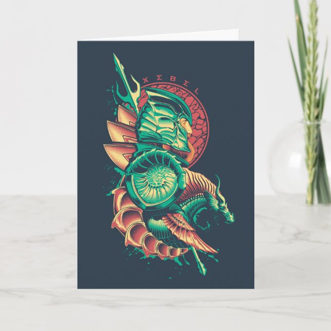 Cartão Aquaman | Gráfico Xebel King Nereus (Frente)