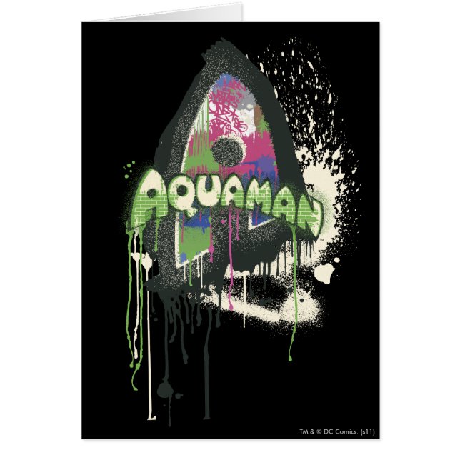 Cartão Aquaman - Letra Twisted Innocence (Frente)