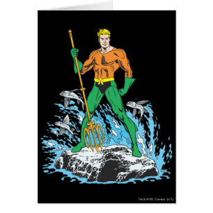 Cartão Aquaman Stands com Pitchfork