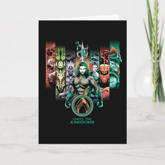 Cartão Aquaman | "Unir Os Reinos" Atlânticos Gráfico
