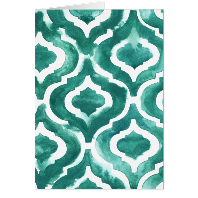 Cartão Aquamarine Motif IV (Frente)