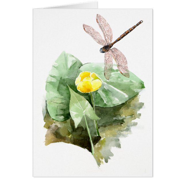 Cartão aquarela aquosa (Frente)