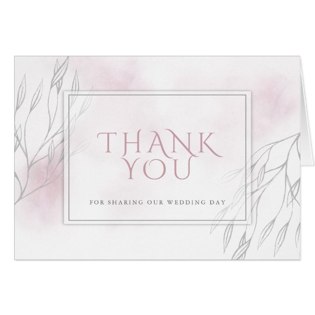 Cartão Aquarela clara e pálida (Frente Horizontal)