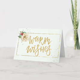 Cartão Aquarela Contemporânea Magnolia Natal