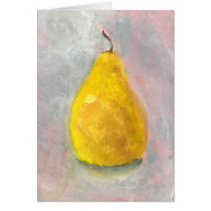 Cartão Aquarela de Pear ouro com Vida Útil