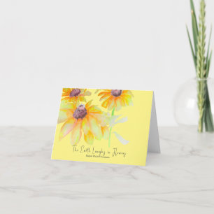 Cartão Aquarela Floral