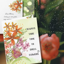 Aquarela Floral Mágica Motivacional de Recuperação