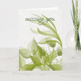 Cartão Aquarela Nostalgia de Você