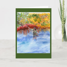 Cartão aquarelas + cores do outono