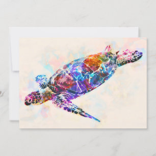 Cartão Aquarelas do Mar Havaí