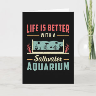 Cartão Aquário de Salva Aquário Tanque Aquático Aquarista