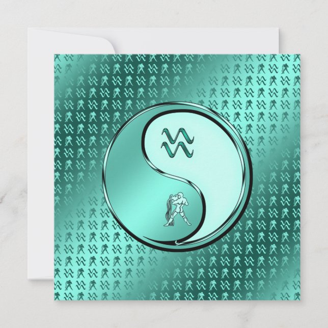 Cartão Aquário, o Barbeador de Água (Frente)