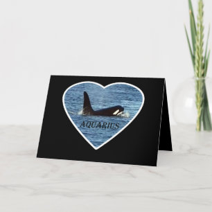 Cartão Aquário personalizável da Costa Oeste Orca Baleia