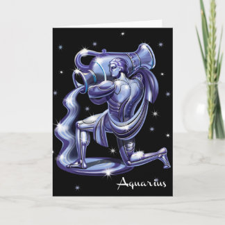 Cartão Aquarius Birthday Card