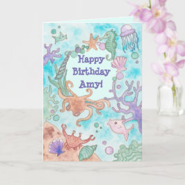Cartão Aquatic Birthday Card