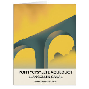 Cartão Aqueduto Pontycysyllte,Llangollen,País de Gales