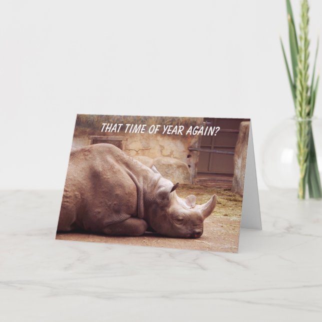 Cartão Aquela época do ano de novo? (Frente)