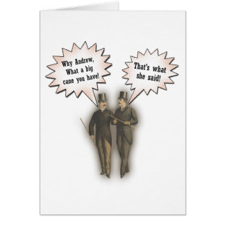 Cartão Aquele é o que disse