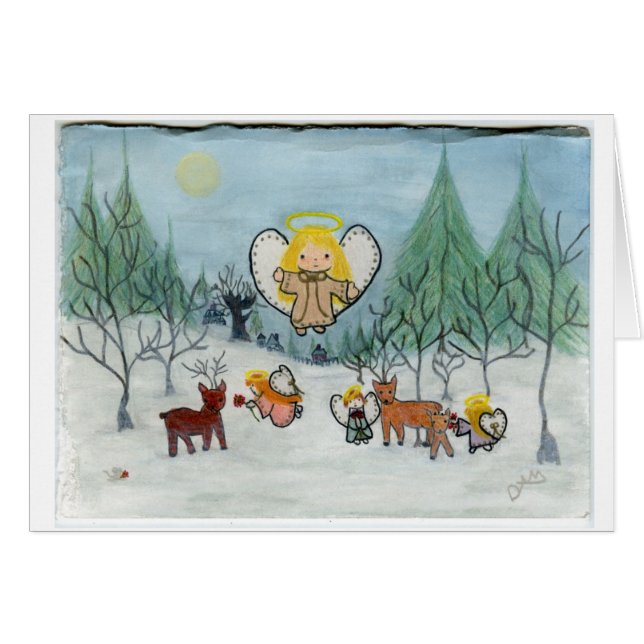 Cartão "Aqueles Pequenos Ângulos De Veado" (Frente Horizontal)