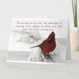 Cartão "Aqueles que amamos não vão embora"