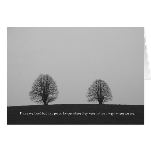 Cartão Aqueles que nós amamos mas perdido (Frente Horizontal)