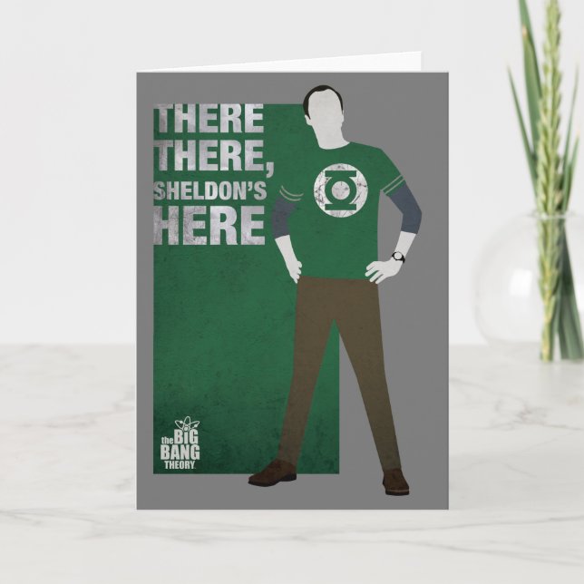 Cartão Aqui, Sheldon está aqui (Frente)