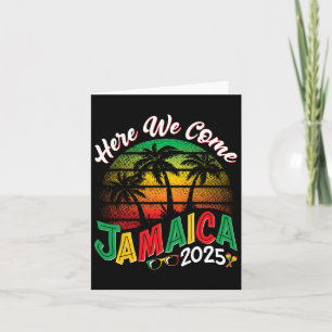 Cartão Aqui Vamos Nós Jamaica 2025 Viagem de Família de V