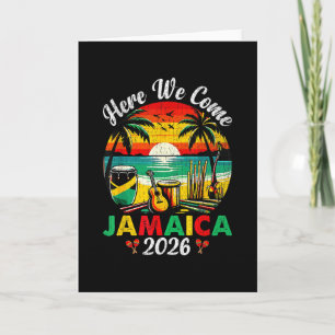 Cartão Aqui Vamos Nós Jamaica 2026 Viagem de Meninas Famí