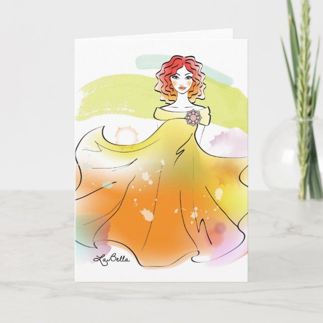 Cartão AquqBella Greeting Card - Fairy3 (Frente)